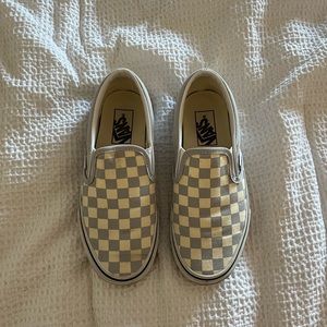 Light Blue Checkered Vans